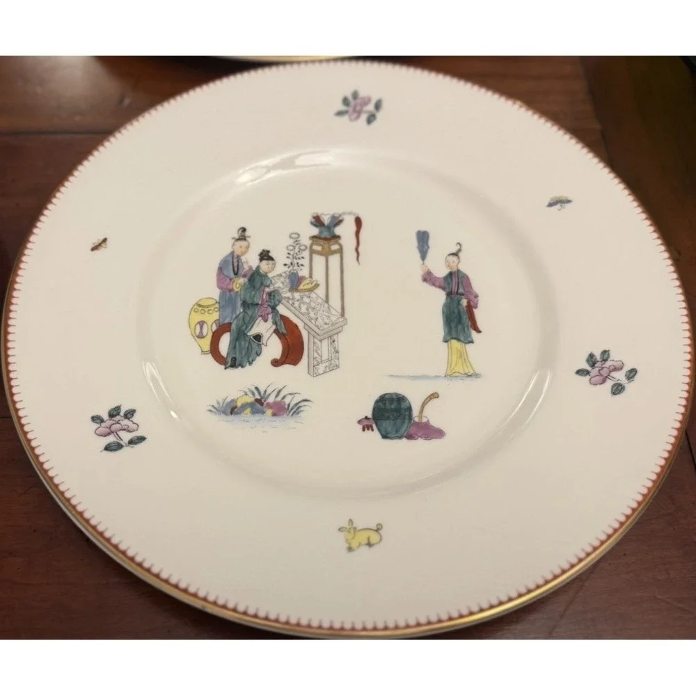 84pc Royal Worcester Early Worcester China Reproduction Chinoiserie Dinner Set